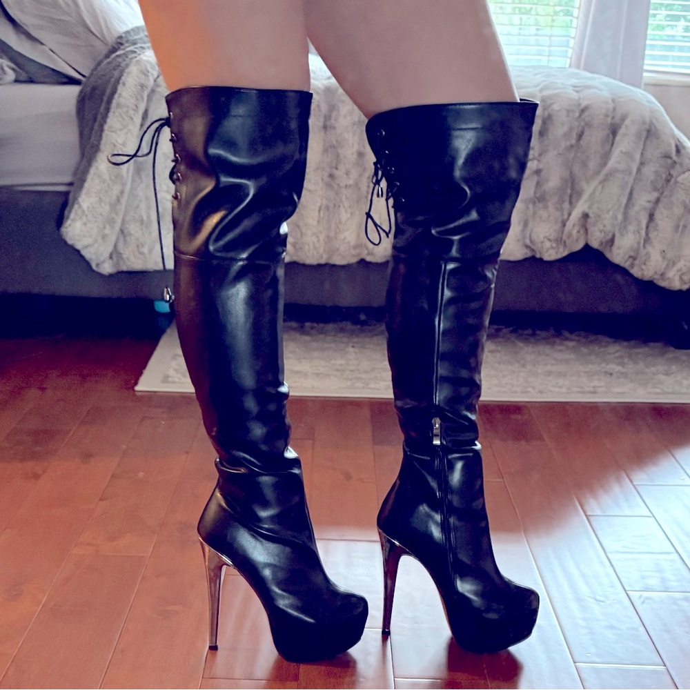 Black over the Knee Boots
